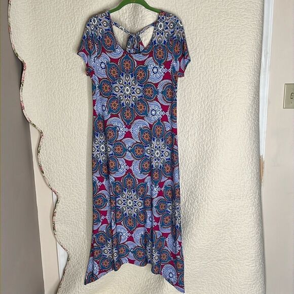 Chico’s Medallion Cluster Print Maxi Dress - Picture 3 of 7
